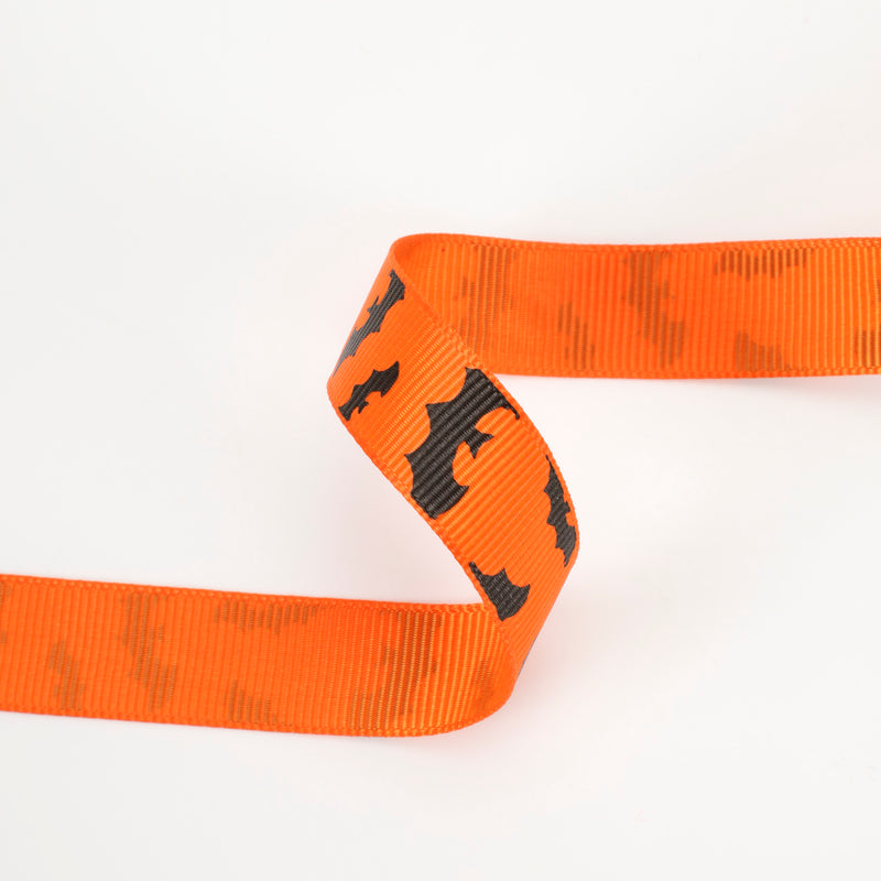 5/8" Printed Grosgrain Ribbon | Bat | 20 Yard Roll