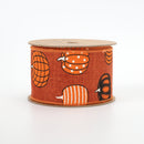 2 1/2" Wired Ribbon | "Multi Pumpkin" Rust/Multi | 10 Yard Roll