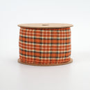 2 1/2" Wired Ribbon | "Harvest Plaid" Rust/Multi | 10 Yard Roll