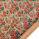 24" x 417' Wrapping Paper Half Ream | Kraft Pink Floral