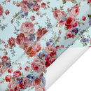 24" x 417' Wrapping Paper Half Ream | Blue Floral