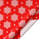 30" x 10' Holiday Wrapping Paper | Red Snowflake