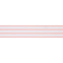 1" Striped Ribbon | Lt Pink (117) | 100 Yard Roll