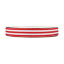 7/8" Striped Ribbon | Red (250) | 100 Yard Roll