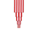 3/8" Striped Ribbon | Red (250) | 100 Yard Roll