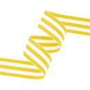 7/8" Striped Ribbon | Maize (650) | 100 Yard Roll