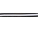 7/8" Striped Ribbon | Black (030) | 100 Yard Roll