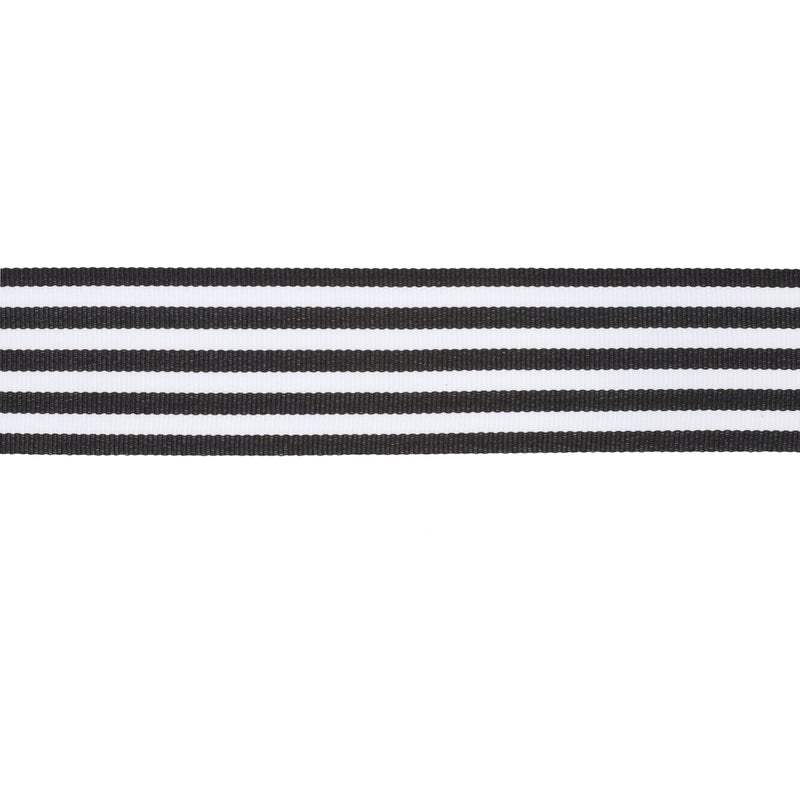 1 1/2" Striped Ribbon | Black (030) | 50 Yard Roll