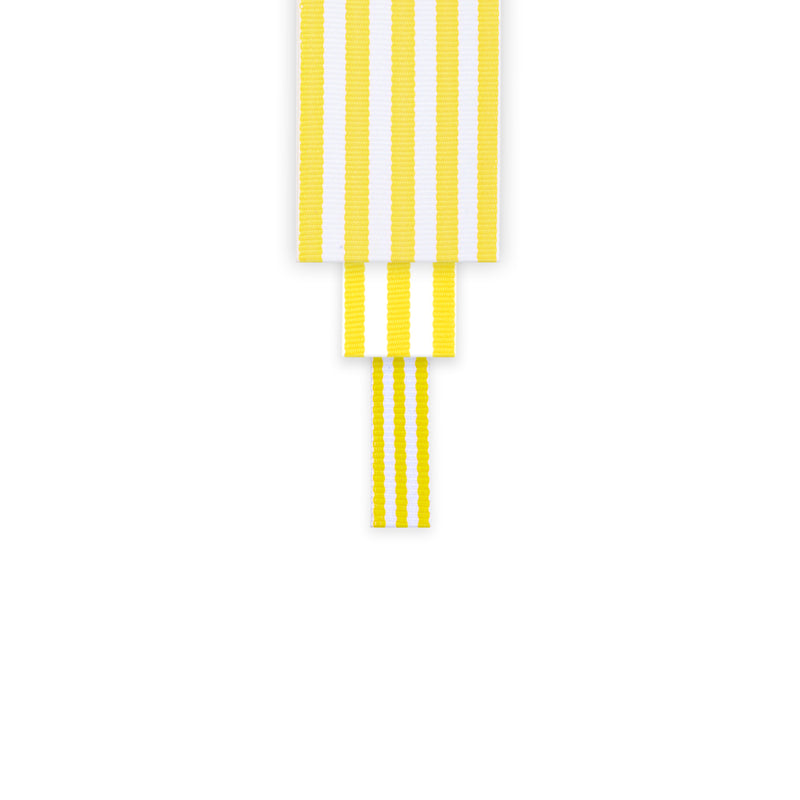 1 1/2" Striped Ribbon | Maize (650) | 50 Yard Roll