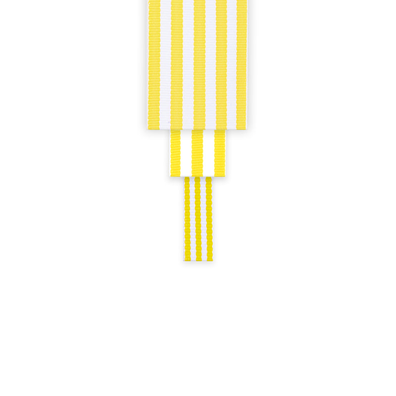 1 1/2" Striped Ribbon | Maize (650) | 50 Yard Roll