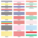 1" Striped Ribbon | Red (250) | 100 Yard Roll