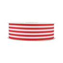 1 1/2" Striped Ribbon | Red (250) | 50 Yard Roll