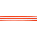 7/8" Striped Ribbon | Autumn Orange (761) | 100 Yard Roll