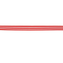 3/8" Striped Ribbon | Red (250) | 100 Yard Roll