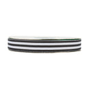 7/8" Striped Ribbon | Black (030) | 100 Yard Roll
