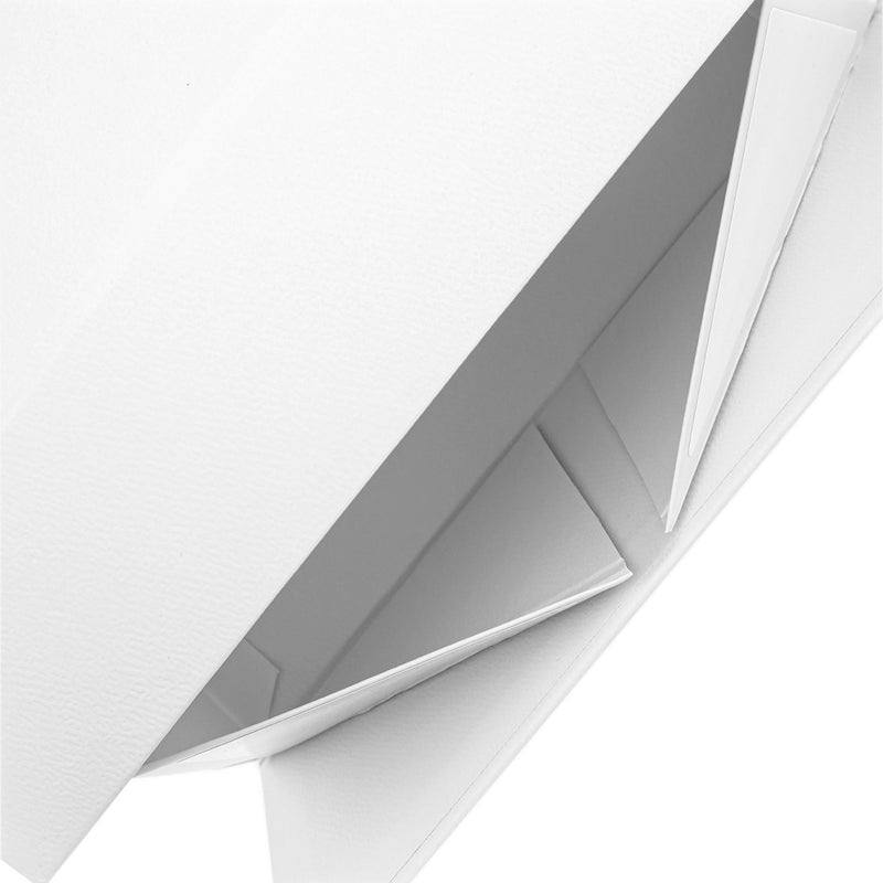 8" x 8" x 4" Collapsable Gift Box w/ Magnetic Square Flap Lid | White