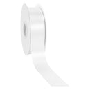 1 7/16" Floral Satin Ribbon | White | 100 Yard Roll