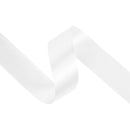 1 7/16" Floral Satin Ribbon | White | 100 Yard Roll