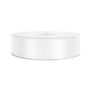 1 7/16" Floral Satin Ribbon | White | 100 Yard Roll