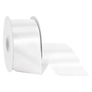 2 3/4" Floral Satin Ribbon | White | 100 Yard Roll