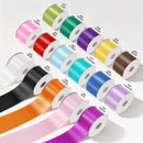 2 3/4" Floral Satin Ribbon | White | 100 Yard Roll