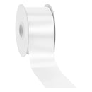 2 3/4" Floral Satin Ribbon | White | 100 Yard Roll