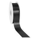 1 7/16" Floral Satin Ribbon | Black | 100 Yard Roll