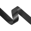 1 7/16" Floral Satin Ribbon | Black | 100 Yard Roll