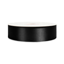 1 7/16" Floral Satin Ribbon | Black | 100 Yard Roll