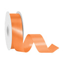 1 7/16" Floral Satin Ribbon | Orange | 100 Yard Roll