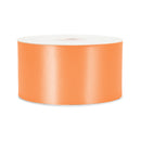 2 3/4" Floral Satin Ribbon | Orange | 100 Yard Roll