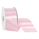 2 3/4" Floral Satin Ribbon | Pink | 100 Yard Roll