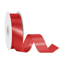 1 7/16" Floral Satin Ribbon | Red | 100 Yard Roll