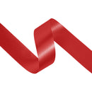1 7/16" Floral Satin Ribbon | Red | 100 Yard Roll