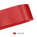 2 3/4" Floral Satin Ribbon | Red | 100 Yard Roll