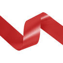 2 3/4" Floral Satin Ribbon | Red | 100 Yard Roll