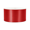 2 3/4" Floral Satin Ribbon | Red | 100 Yard Roll