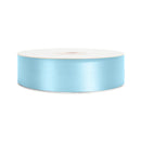 1 7/16" Floral Satin Ribbon | Lt Blue | 100 Yard Roll