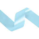 2 3/4" Floral Satin Ribbon | Lt Blue | 100 Yard Roll