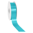 1 7/16" Floral Satin Ribbon | Turquoise | 100 Yard Roll