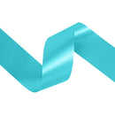 2 3/4" Floral Satin Ribbon | Turquoise | 100 Yard Roll