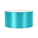 2 3/4" Floral Satin Ribbon | Turquoise | 100 Yard Roll