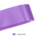 2 3/4" Floral Satin Ribbon | Purple | 100 Yard Roll