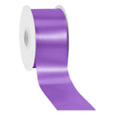 2 3/4" Floral Satin Ribbon | Purple | 100 Yard Roll