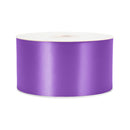 2 3/4" Floral Satin Ribbon | Purple | 100 Yard Roll