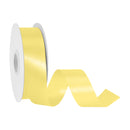 1 7/16" Floral Satin Ribbon | Yellow | 100 Yard Roll