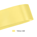 2 3/4" Floral Satin Ribbon | Yellow | 100 Yard Roll