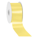 2 3/4" Floral Satin Ribbon | Yellow | 100 Yard Roll