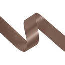 1 7/16" Floral Satin Ribbon | Brown | 100 Yard Roll