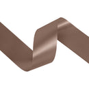 2 3/4" Floral Satin Ribbon | Brown | 100 Yard Roll